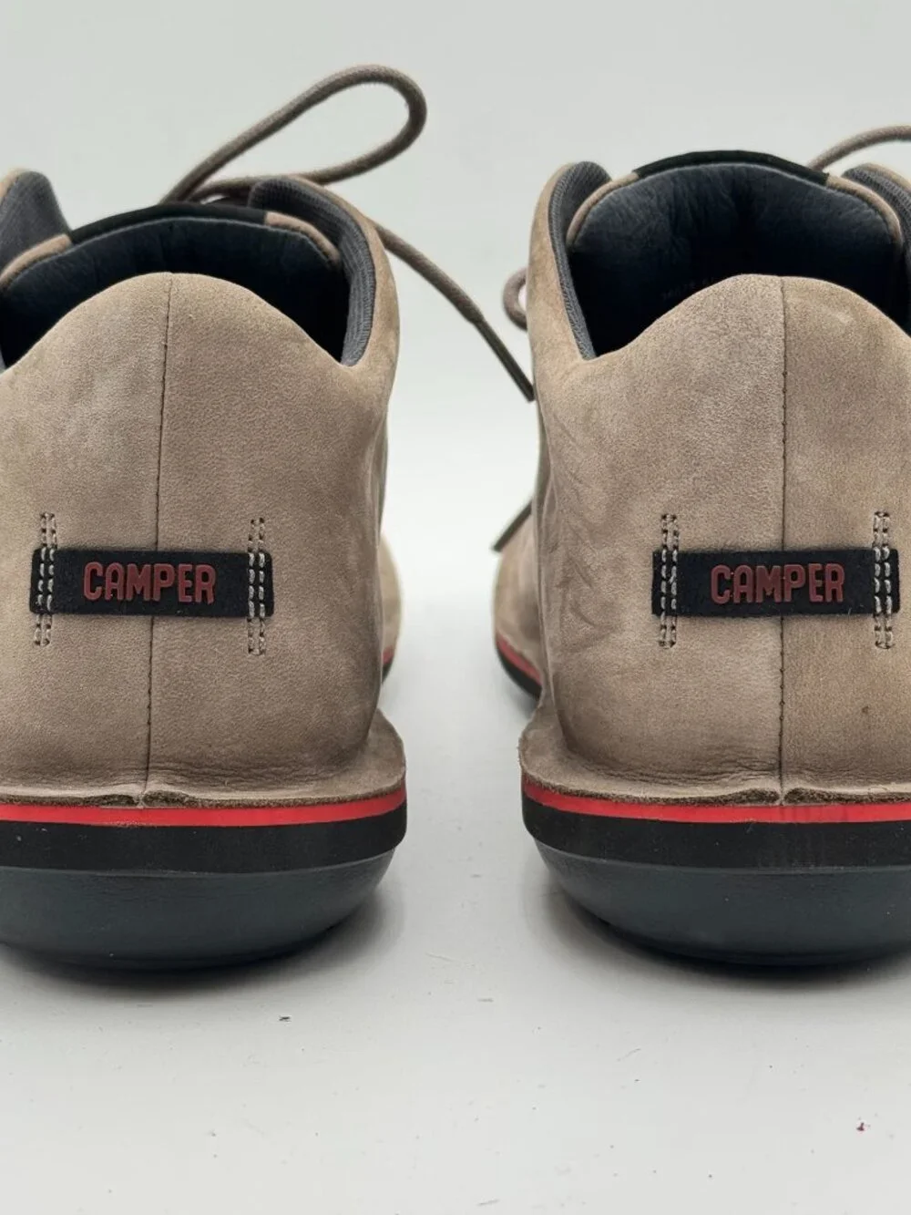 Camper Beetle Brown Nubuck Suede Leather Shoes Mens EU43/US10 Lace Up Gorpcore